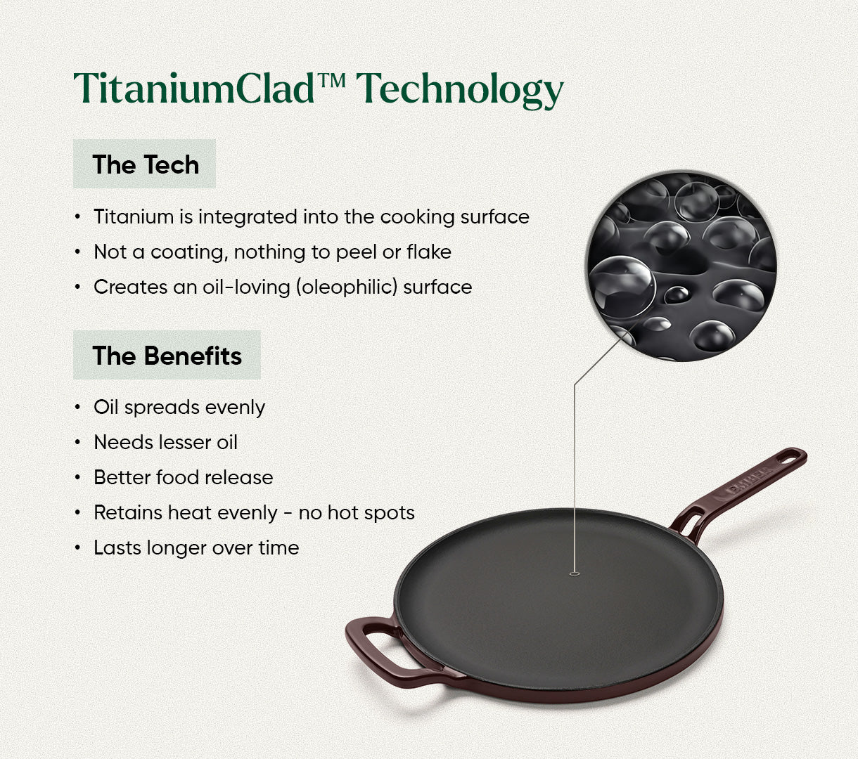 TitaniumClad™ Cast Iron Duo - Wine
