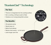 TitaniumClad™ Cast Iron Duo - Wine