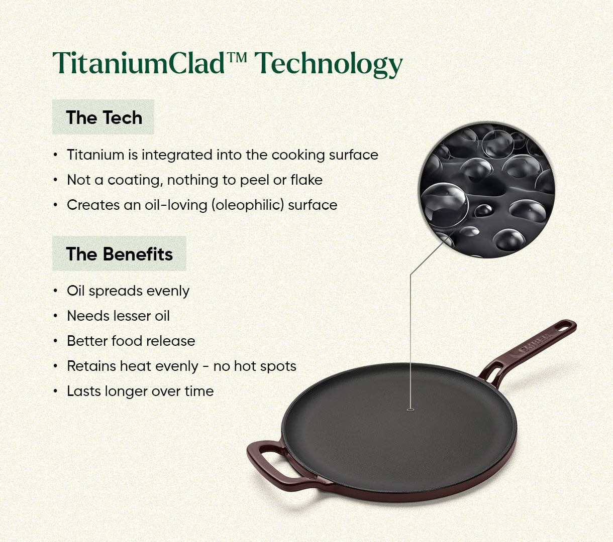 TitaniumClad™ Cast Iron Duo - Wine