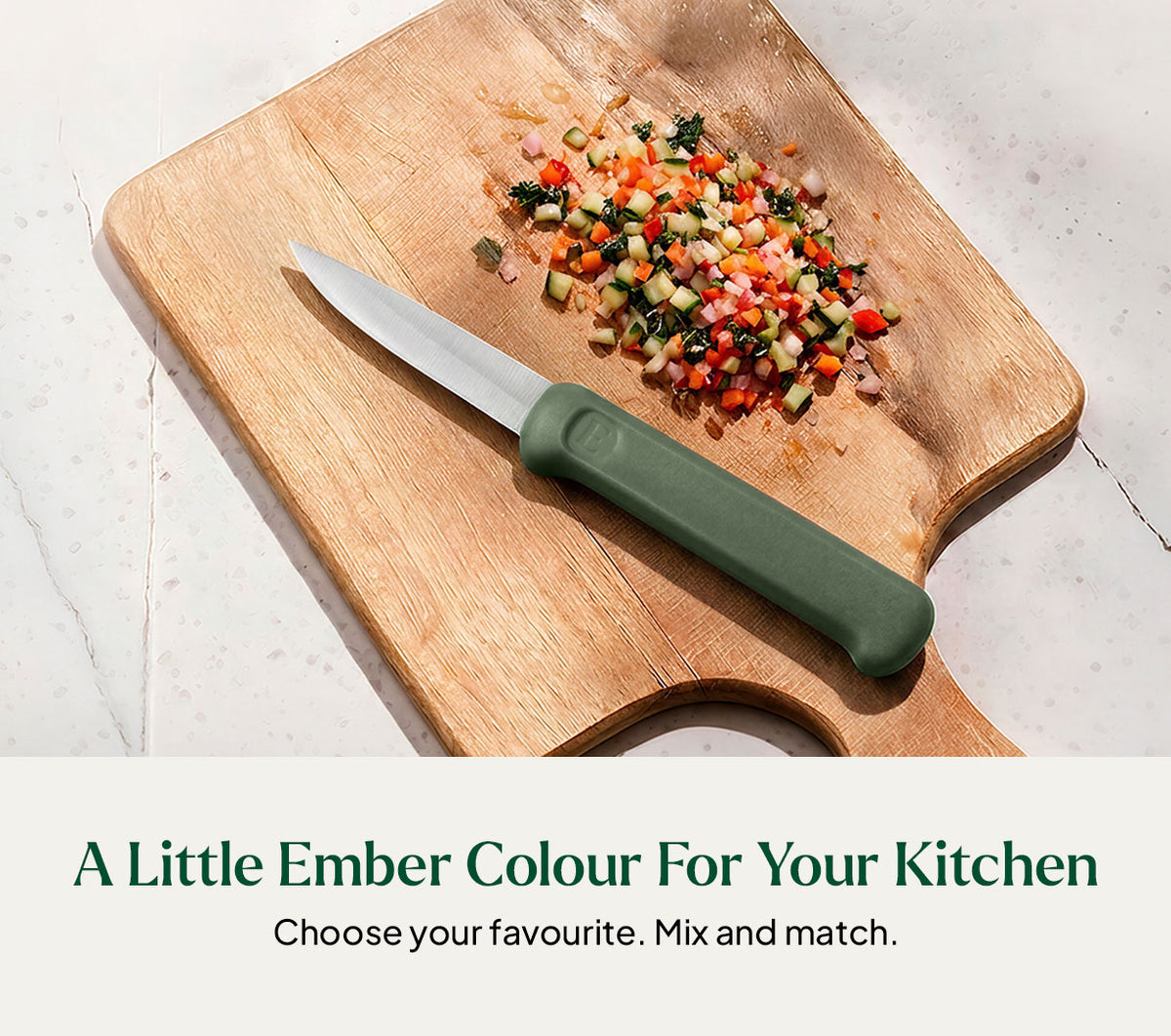 Paring Knife - Coorg Green