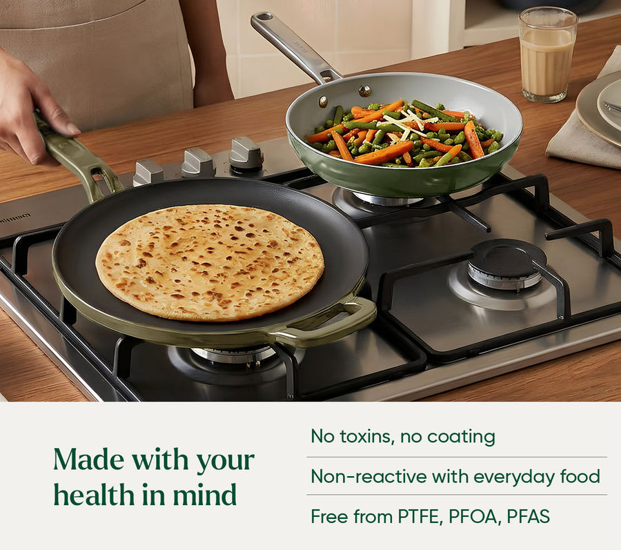 The Ember Breakfast Set - Coorg Green + Sage