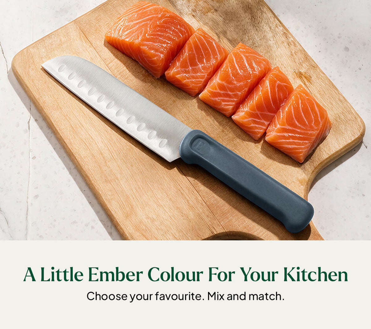 Santoku Knife - Nilgiri Blue
