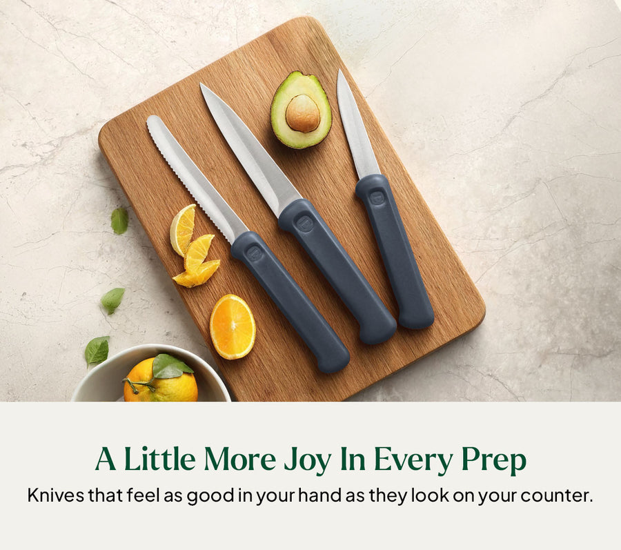 Knife Set of 3 - Nilgiri Blue