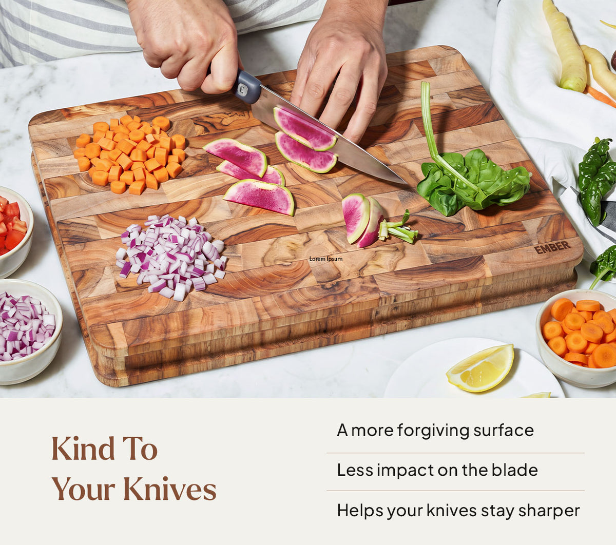 Large Chopping Board - Teak