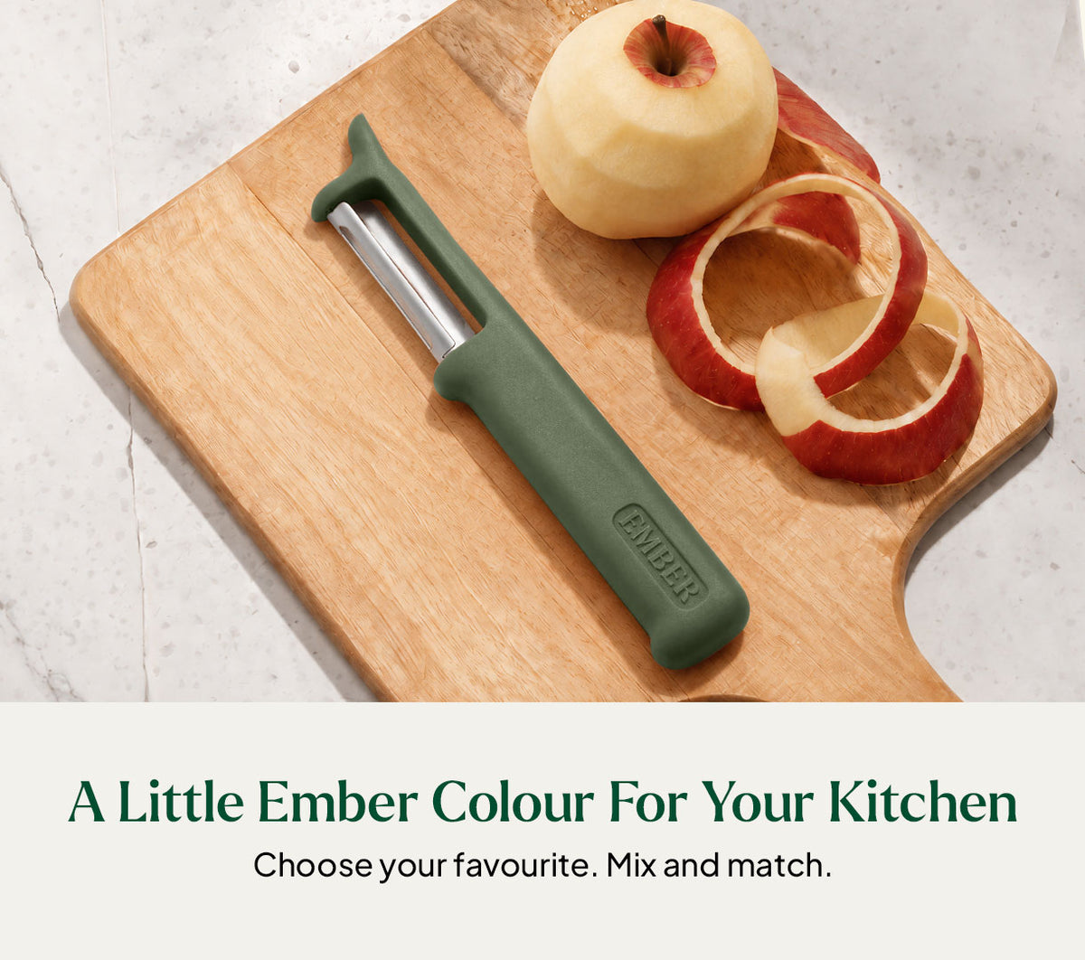 Ember PeelPro™ Vegetable Peeler - Coorg Green
