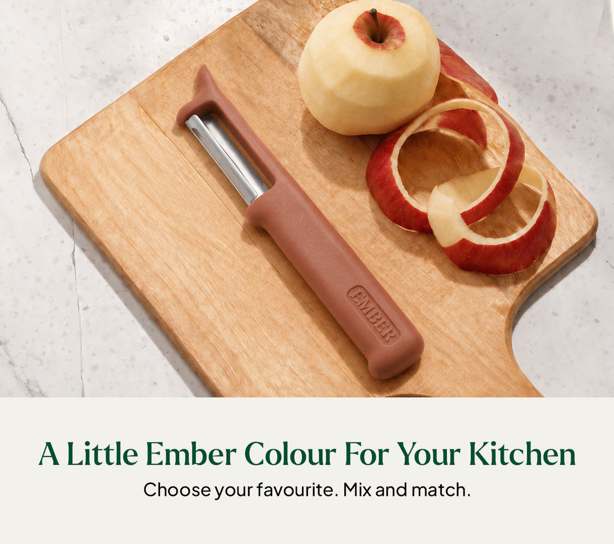 Ember PeelPro™ Vegetable Peeler - Jaipur Terracotta
