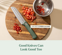 Santoku Knife - Pro - Coorg Green