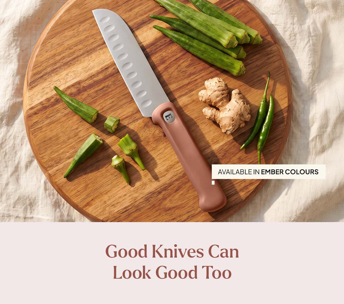 Santoku Knife - Pro - Jaipur Terracotta
