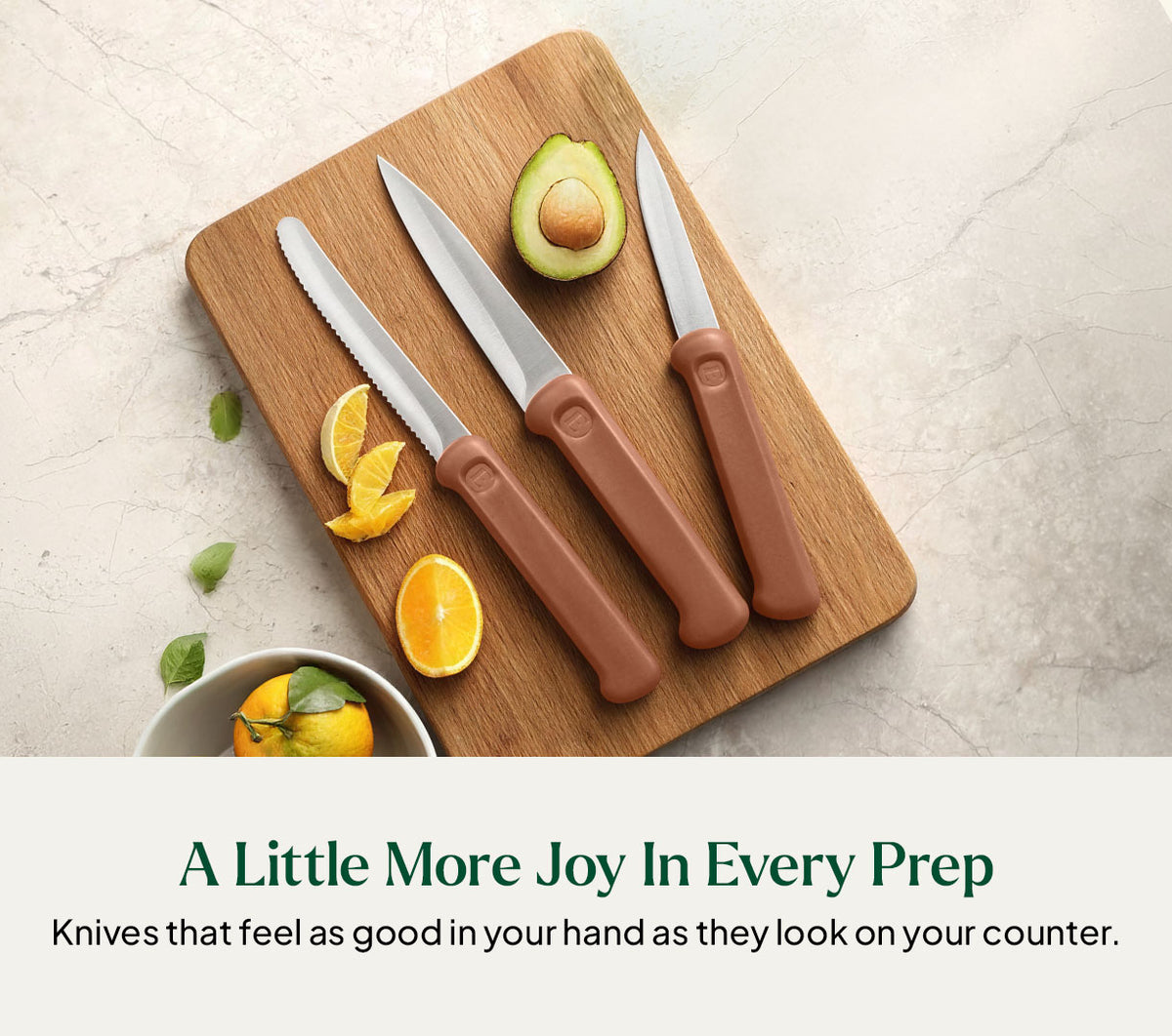 Knife Set of 3 - Jaipur Terracotta