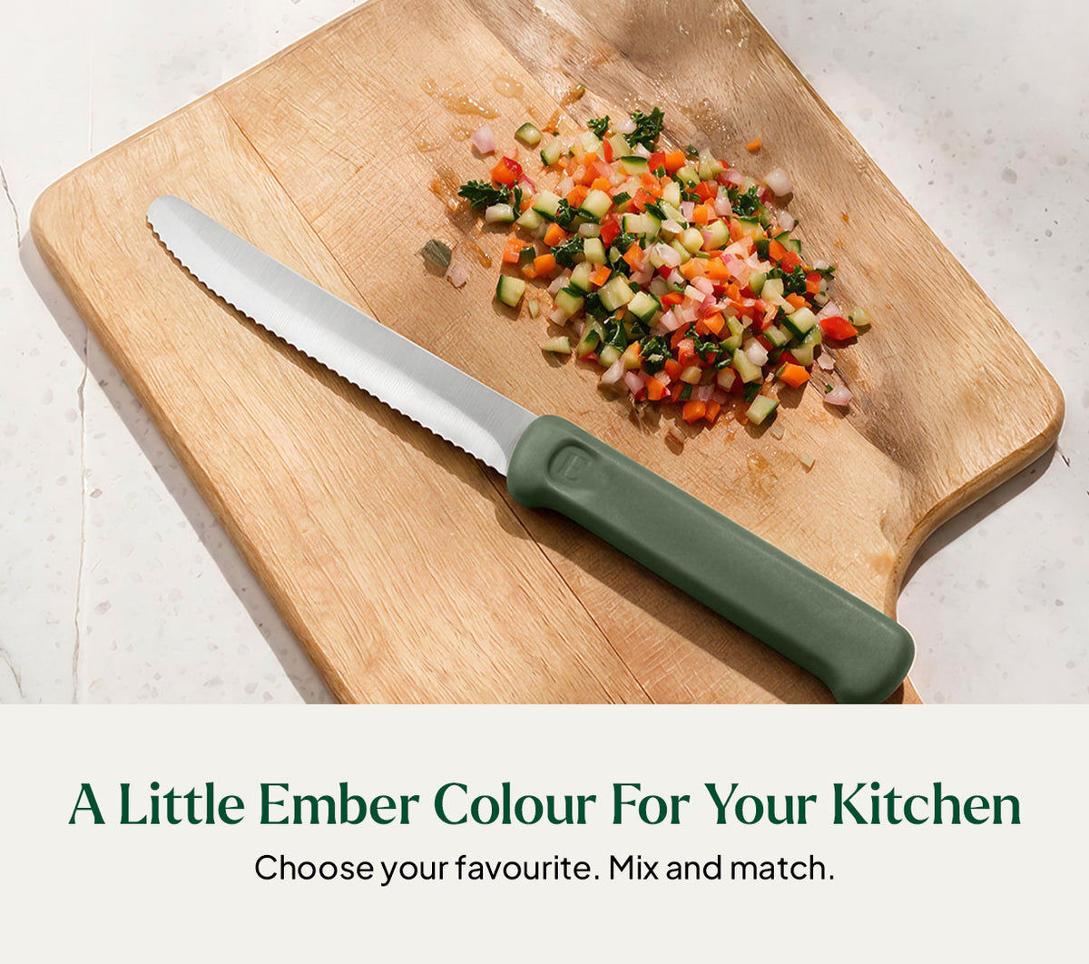 Vegetable Knife - Coorg Green