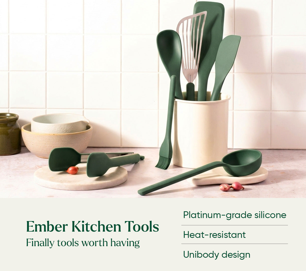 The Ember Colour Collection - Coorg Green + Sage
