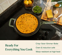 Pre-seasoned Cast Iron Duo - Coorg Green