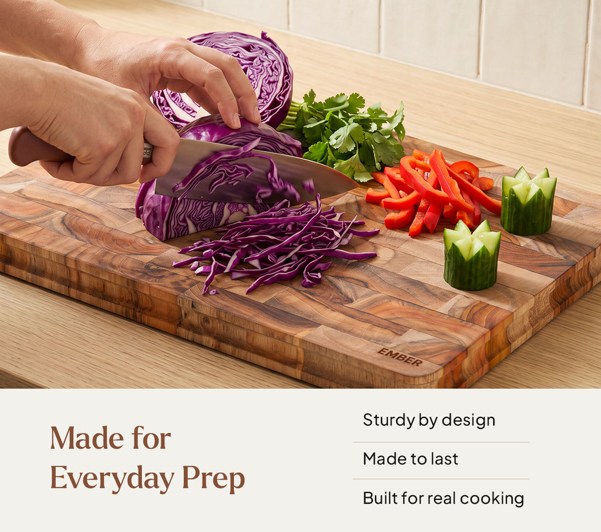 Large Chopping Board - Teak