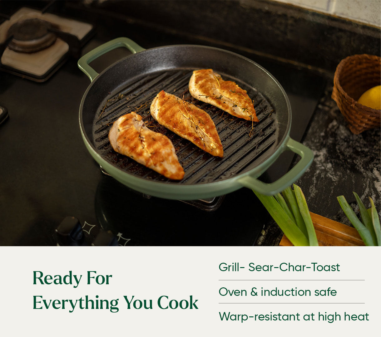 The Ember Kitchen Set - Coorg Green