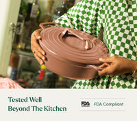 Pre-Seasoned Cast Iron Dutch Oven 27cm - Jaipur Terracotta