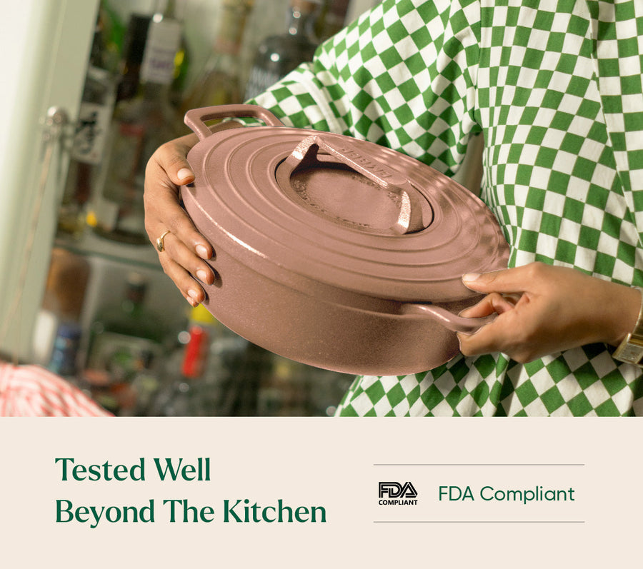 Pre-seasoned Cast Iron Duo - Jaipur Terracotta