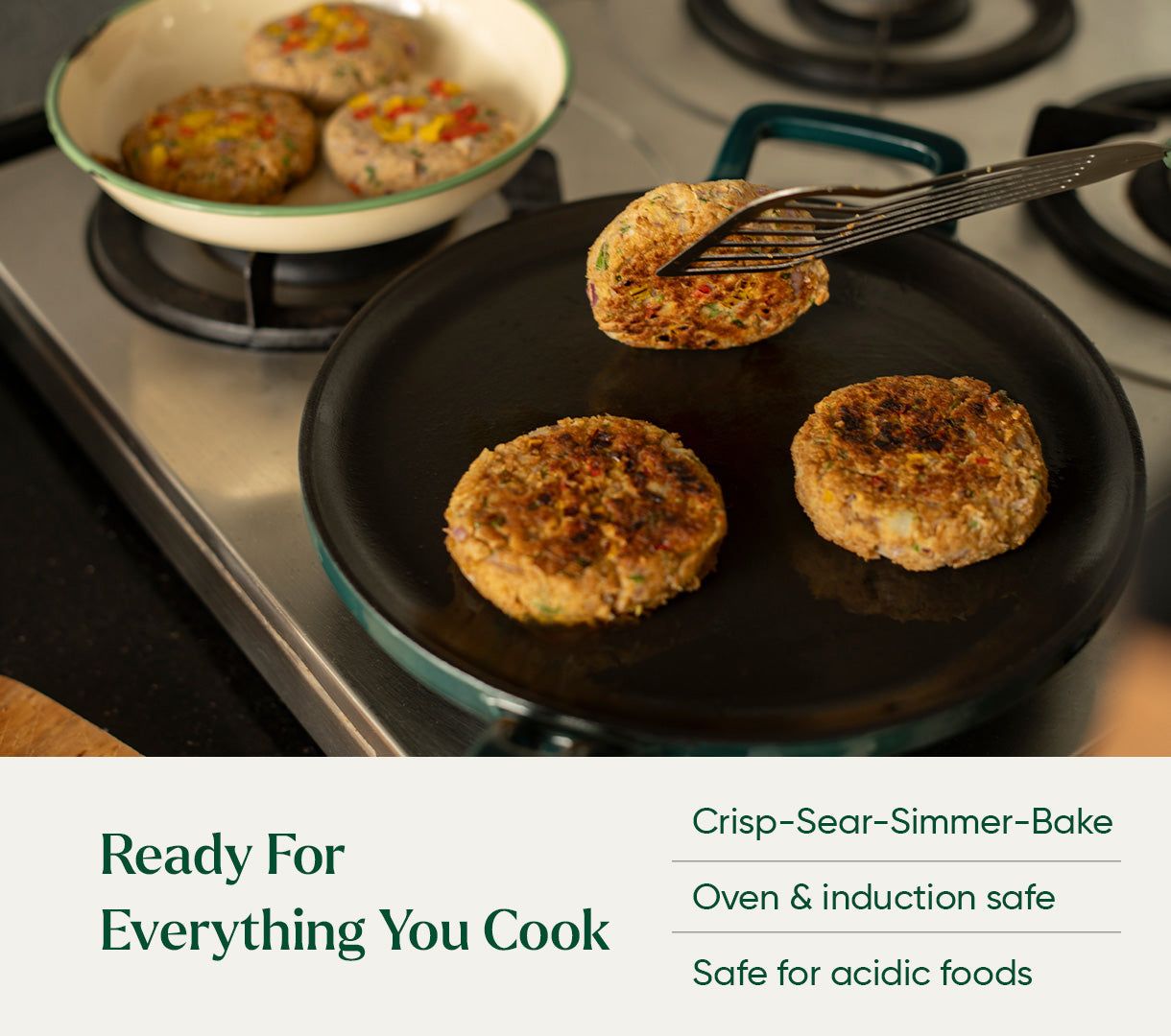 TitaniumClad™ Cast Iron Duo - Teal