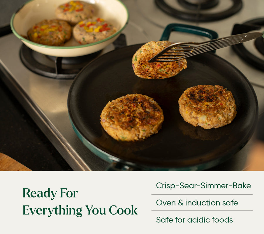 TitaniumClad™ Cast Iron Duo - Teal