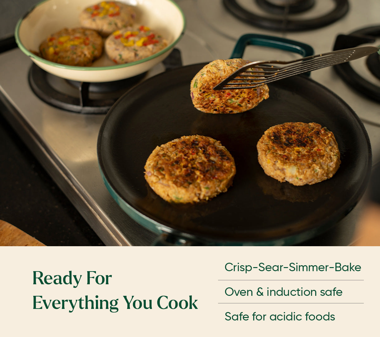 TitaniumClad™ Cast Iron Duo - Teal
