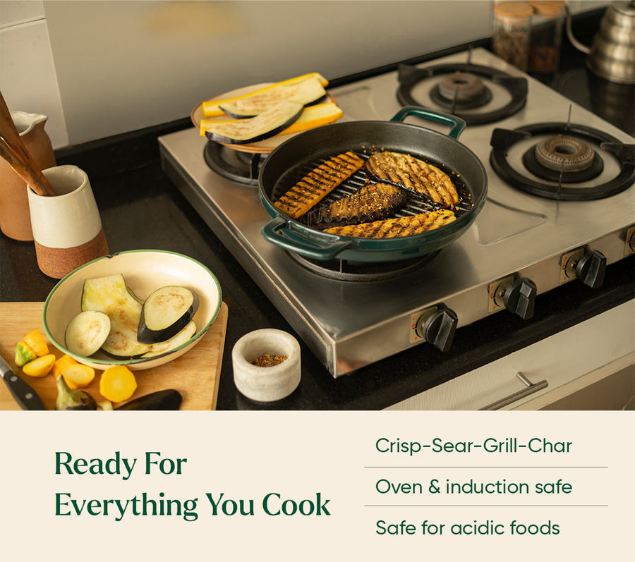 TitaniumClad™ Cast Iron Duo - Teal