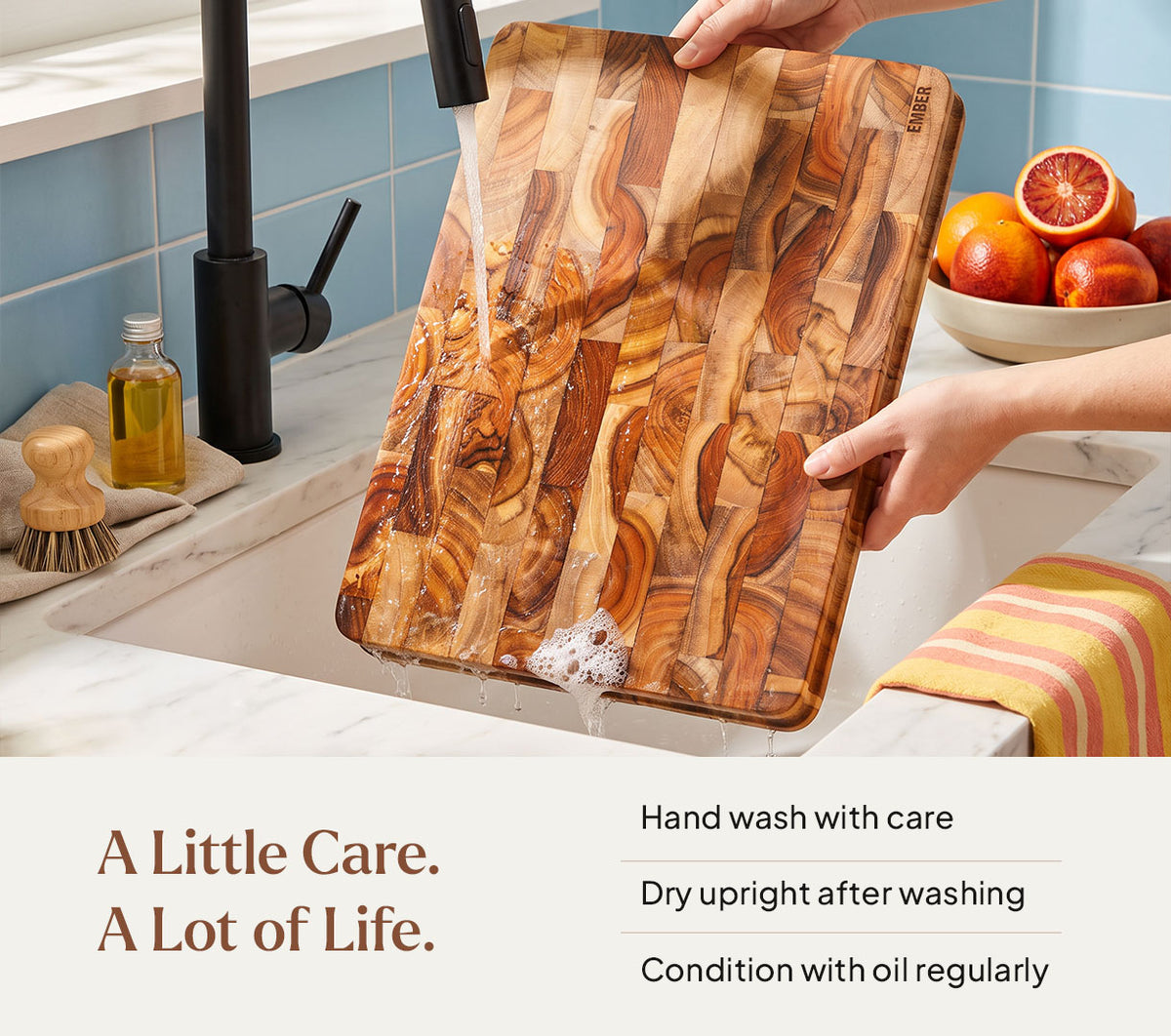 Large Chopping Board - Teak