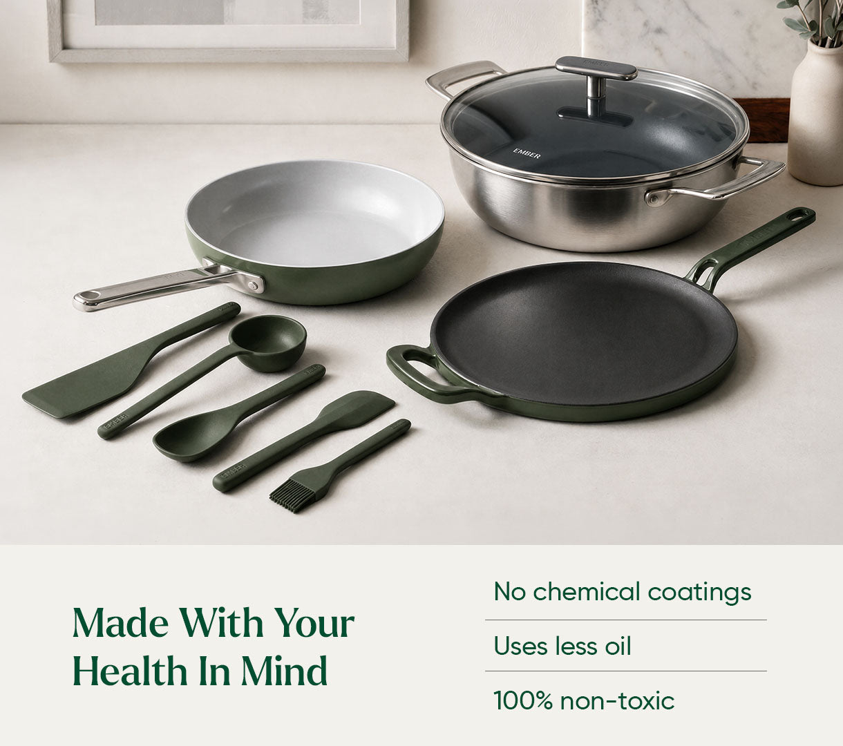 Essentials Set - Pro - Coorg Green + Sage
