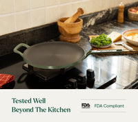 Pre-Seasoned Tawa 27 cm - Coorg Green