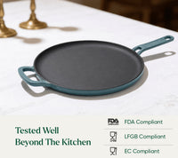TitaniumClad™  Cast Iron Tawa 27cm - Ocean