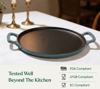 TitaniumClad™  Cast Iron Tawa 30cm - Ocean