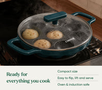 Ember TitaniumClad™ Cast Iron Appe Pan (20 cm) - Teal
