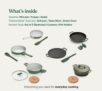 Set of 15 - Coorg Green + Sage 