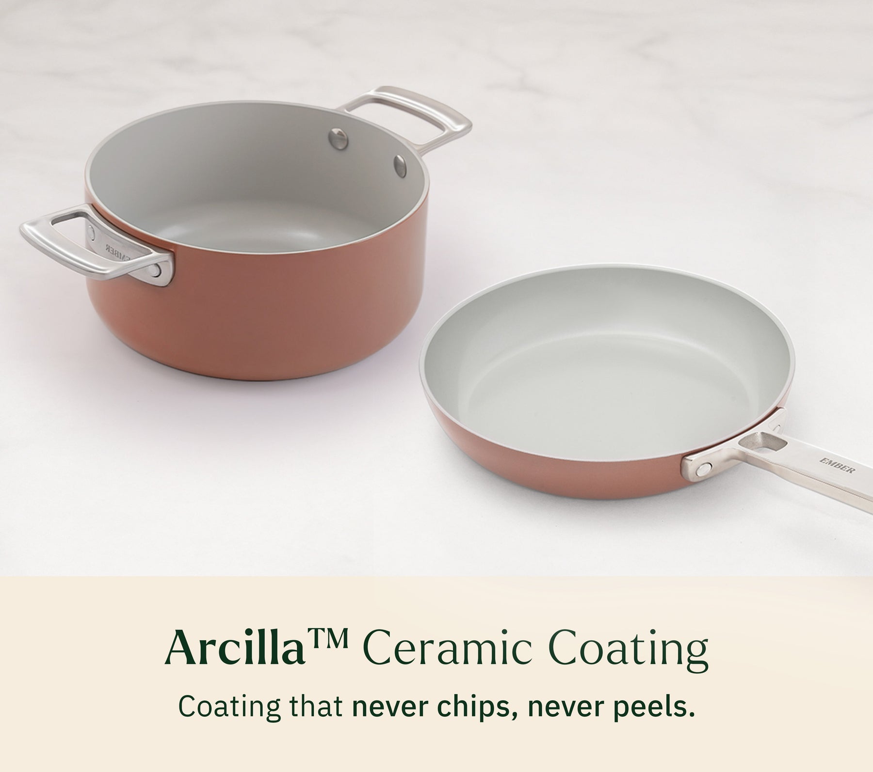 Ember Mini Frypan + Mini Dutch Oven Duo - Jaipur Terracotta