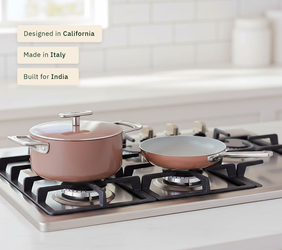 Ember Mini Frypan + Mini Dutch Oven Duo - Jaipur Terracotta
