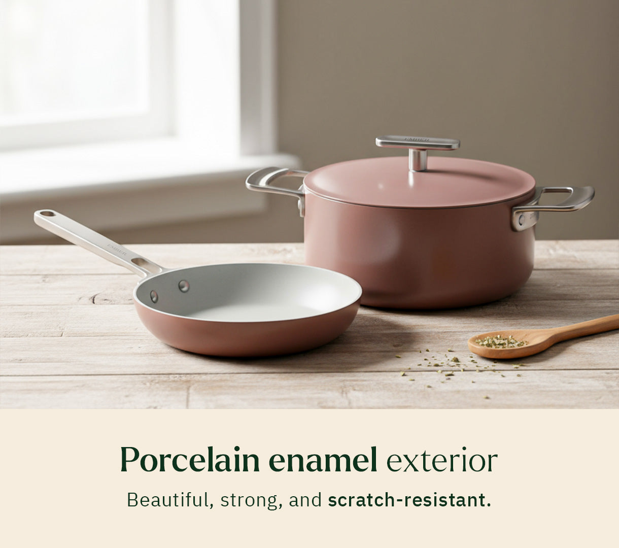 Ember Mini Frypan + Mini Dutch Oven Duo - Jaipur Terracotta
