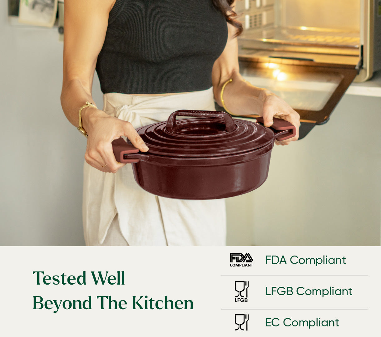 TitaniumClad Cast Iron - Set of 4 - Wine