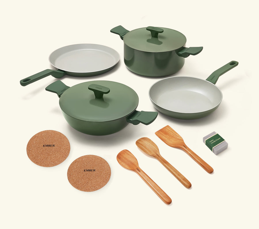 Complete Cookware Set (4-Piece) -Coorg Green