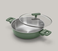 Ember Stainless Steel Kadai - Coorg Green