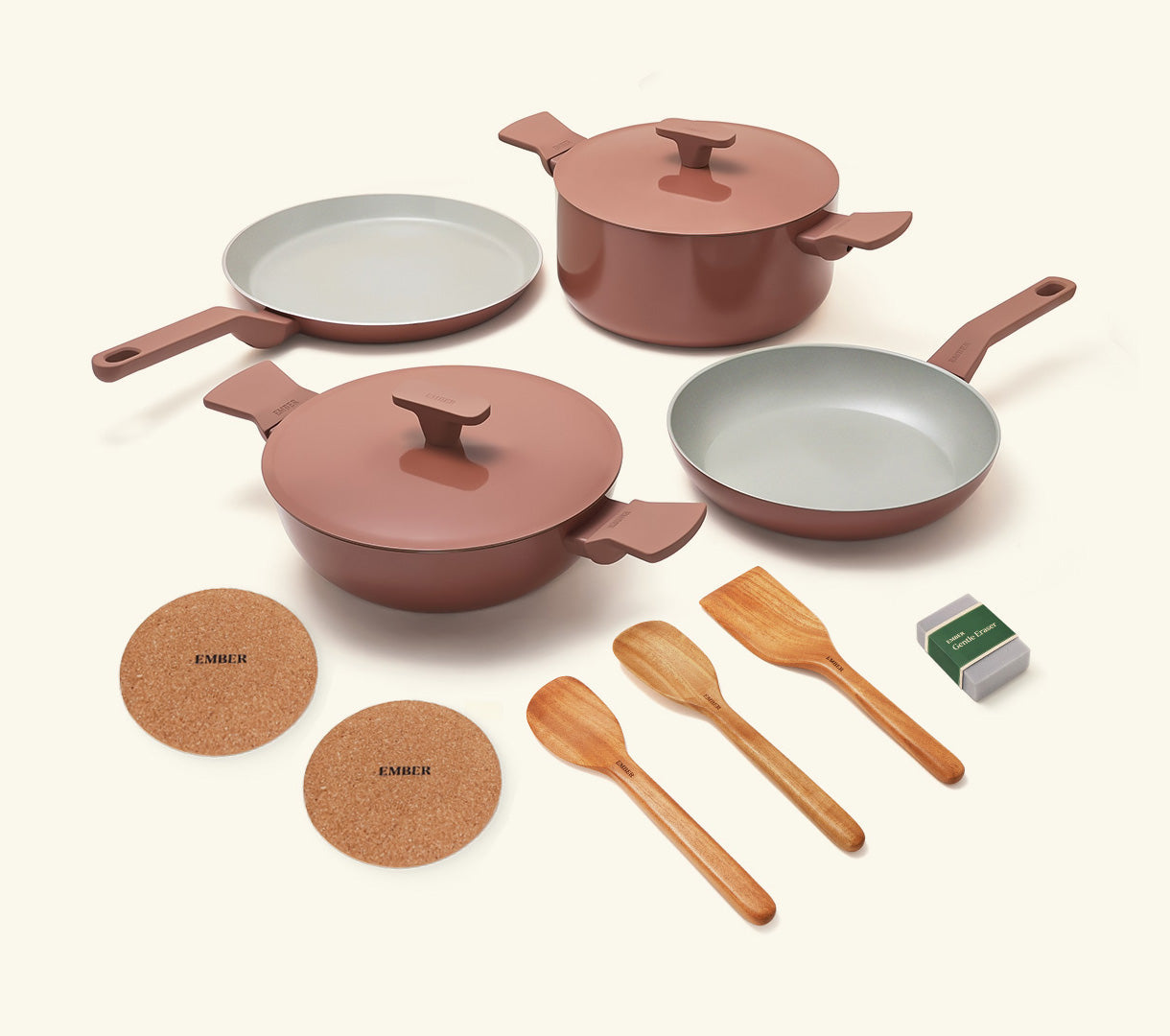 Complete Cookware Set (4-Piece) -Jaipur Terracotta