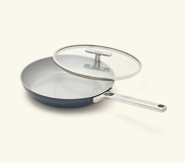 Frypan 24cm with glass lid - Nilgiri Blue