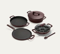 TitaniumClad Cast Iron - Set of 4 - Wine