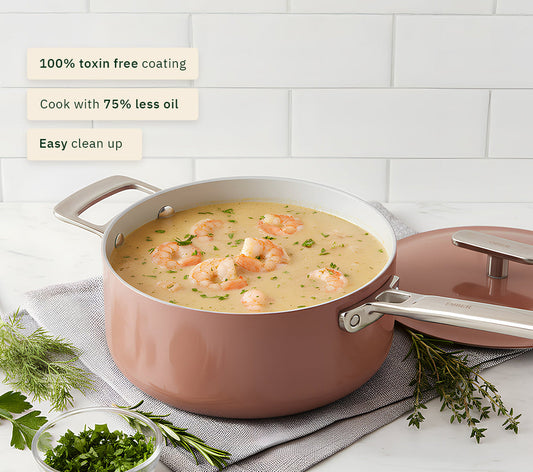 Saucepan 20cm - Jaipur Terracotta