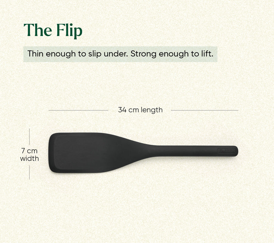 Set of 5 (Ladle, Brush, Flip, Stir, Scrape) - Black