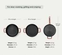Pre-Seasoned Cast Iron - Set of 4  - Jaipur Terracotta