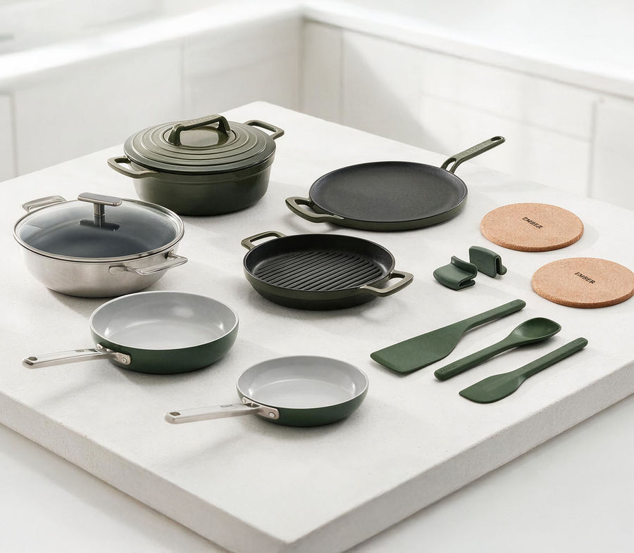 Three materials. Every kind of cooking. 