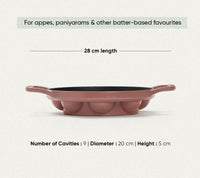 Pre-Seasoned Cast Iron - Set of 4  - Jaipur Terracotta