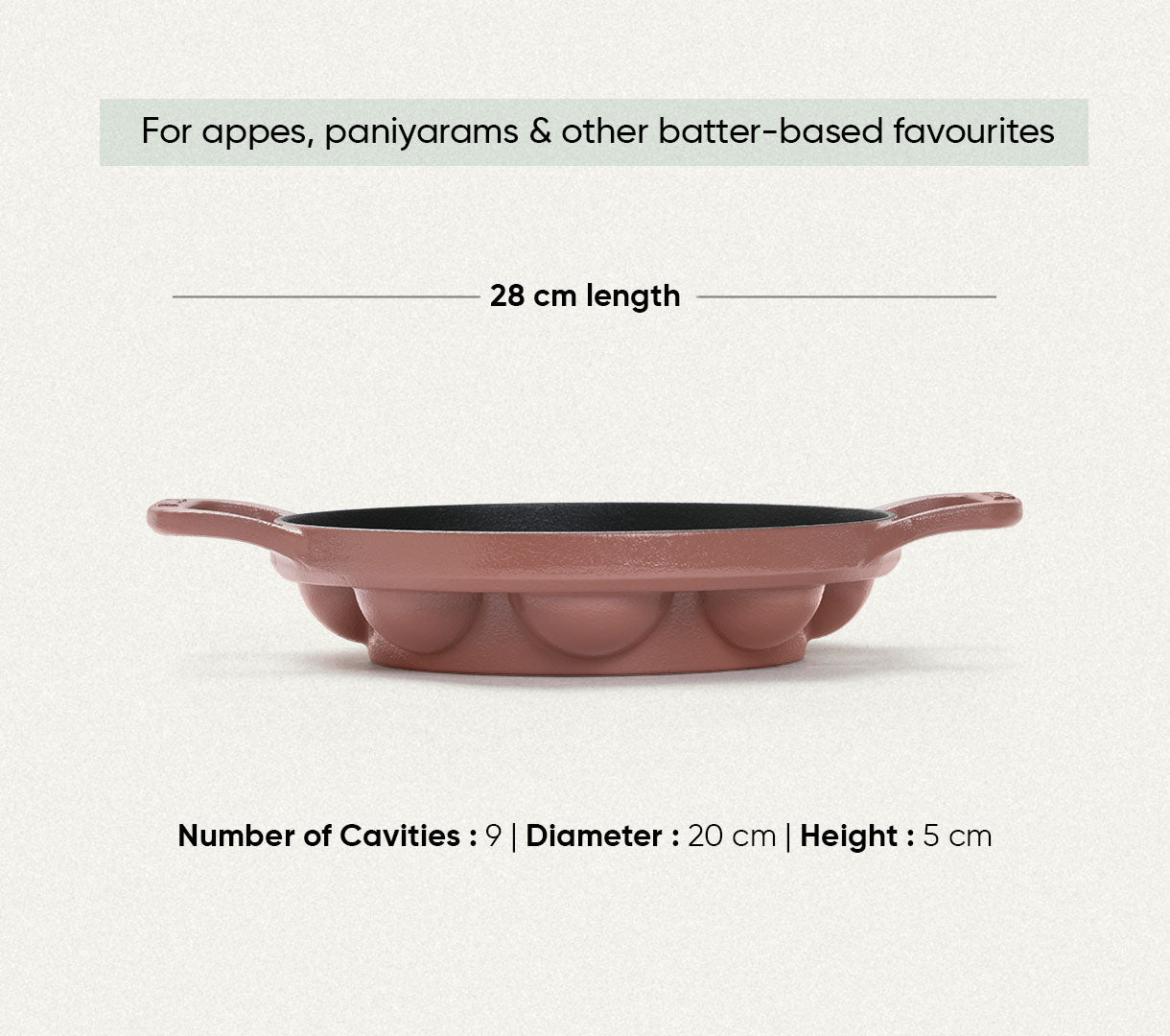 Pre-Seasoned Cast Iron - Set of 4  - Jaipur Terracotta
