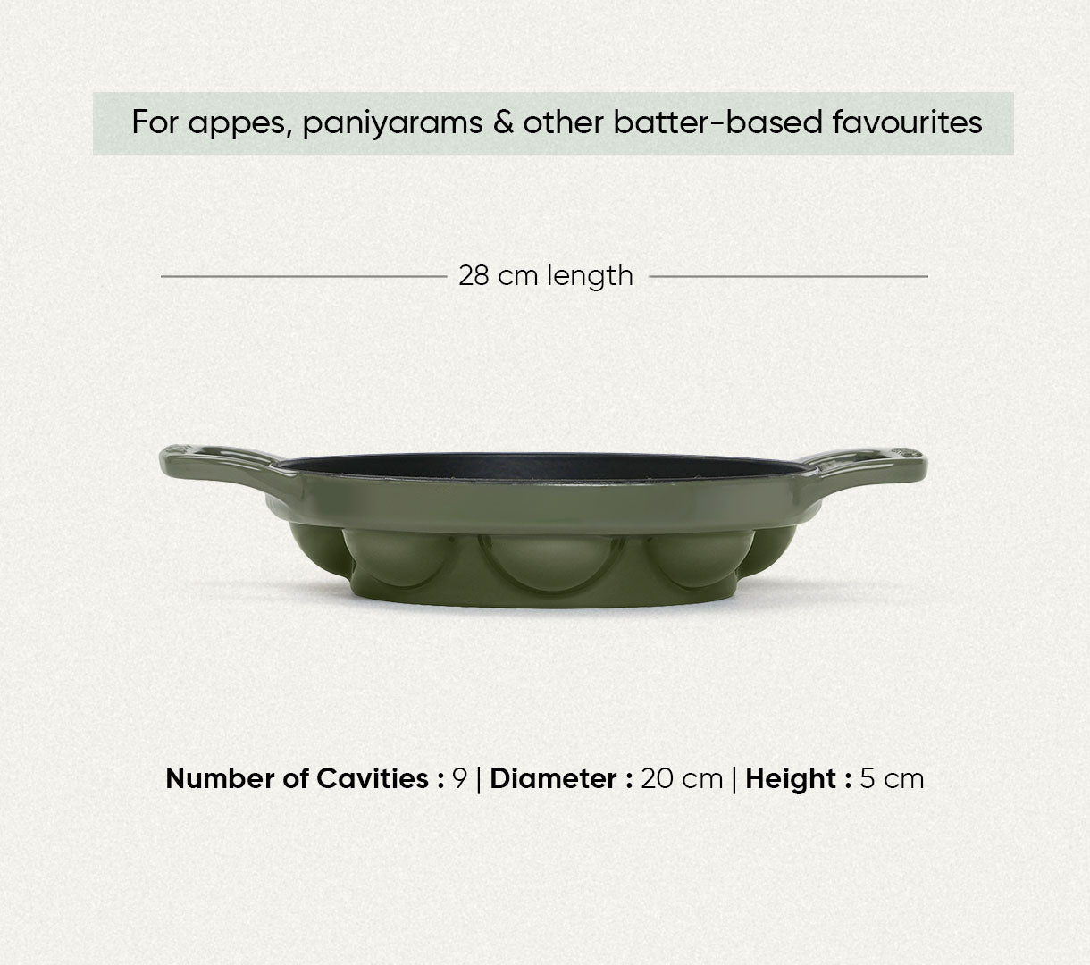 TitaniumClad Cast Iron - Set of 4 - Sage