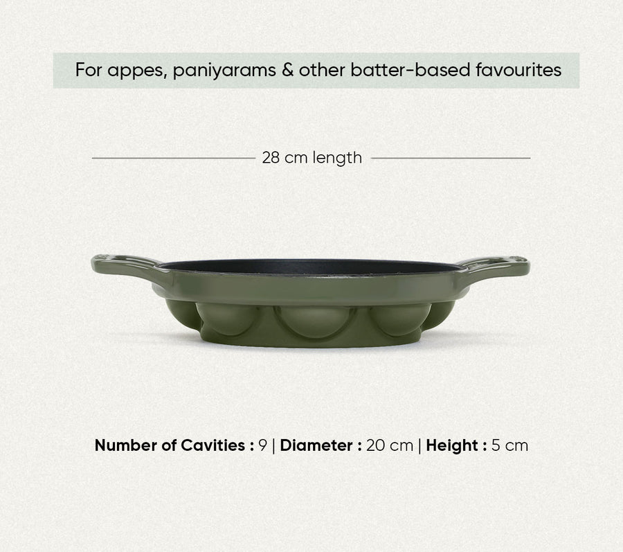 TitaniumClad Cast Iron - Set of 4 - Sage