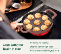 Ember Pre-Seasoned Cast Iron Appe Pan (20 cm) - Jaipur Terracotta
