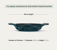 TitaniumClad Cast Iron - Set of 4 - Teal